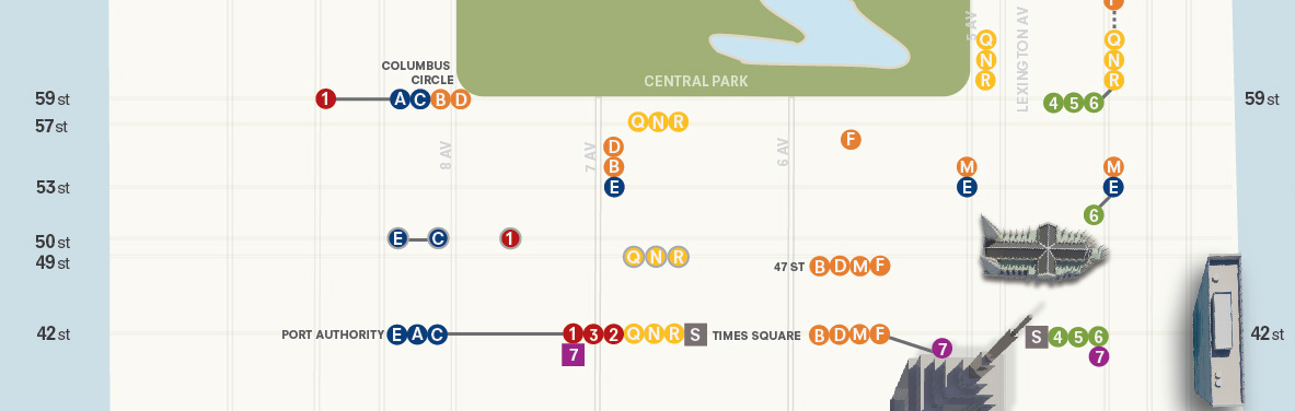 NYC subway map